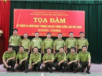 Ban Quản l&#253; Khu Bảo tồn Thi&#234;n nhi&#234;n P&#249; Hoạt tổ chức Tọa đ&#224;m kỷ niệm 52 năm Ng&#224;y th&#224;nh lập Lực lượng Kiểm l&#226;m Việt Nam