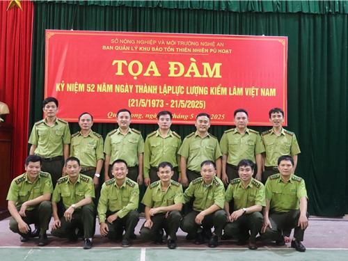 Ban Quản l&#253; Khu Bảo tồn Thi&#234;n nhi&#234;n P&#249; Hoạt tổ chức Tọa đ&#224;m kỷ niệm 52 năm Ng&#224;y th&#224;nh lập Lực lượng Kiểm l&#226;m Việt Nam