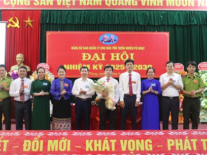 Đại hội Đảng bộ Ban Quản l&#253; Khu Bảo tồn Thi&#234;n nhi&#234;n P&#249; Hoạt, nhiệm kỳ 2025 - 2030